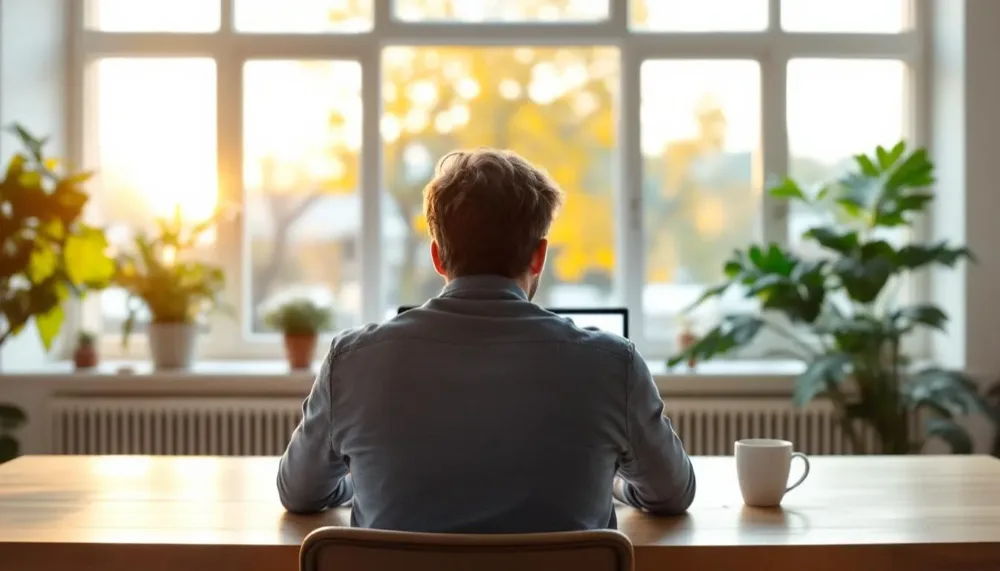 Webdizajnér pracuje na firemnom webe
